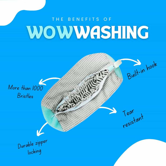Wow Washing Shoe Washing Bag - All In One Laundry Bag